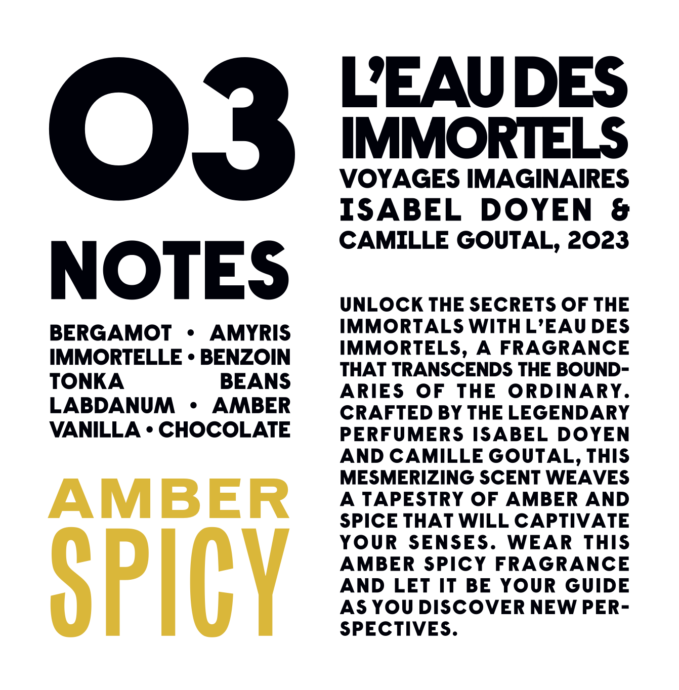 5ml Bottle - L'Eau Des Immortels by Voyages Imaginaires (From ScentClub Kit #12)
