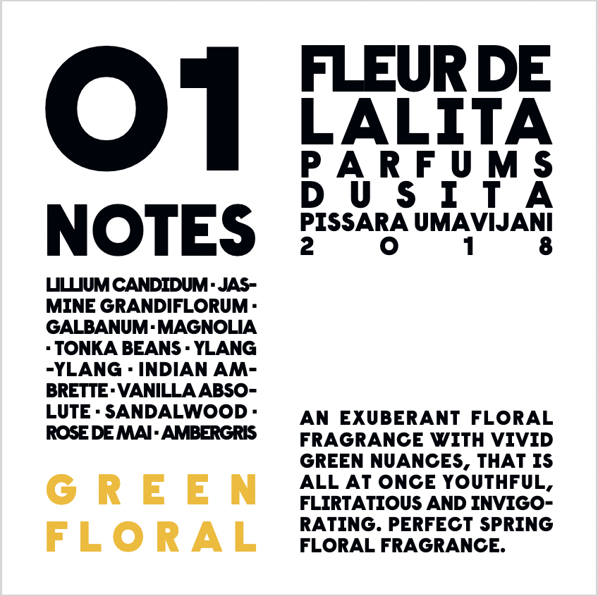 5ml  Bottle - Fleur de Lalita, by Parfums Dusita (From ScentClub Kit #5)