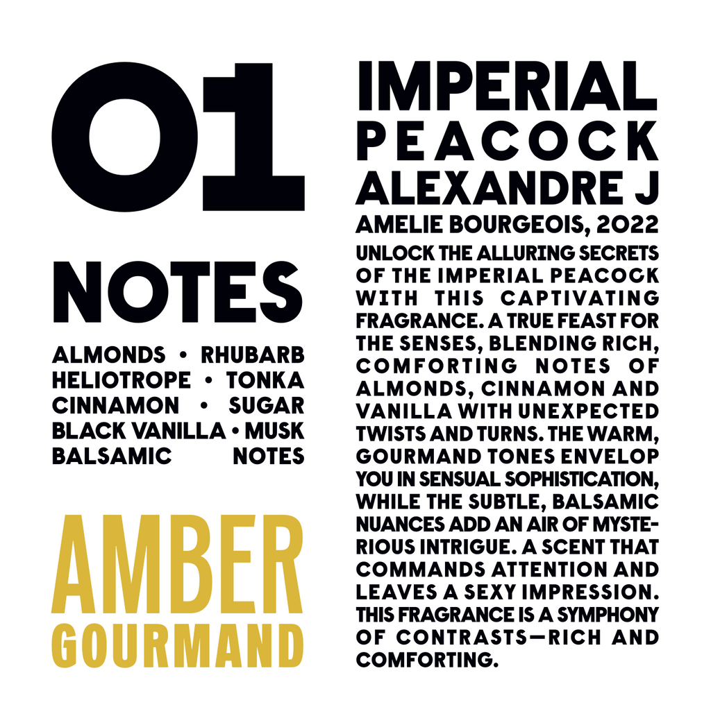 5ml  Bottle - Imperial Peacock by Alexandre J (From ScentClub Kit #12)